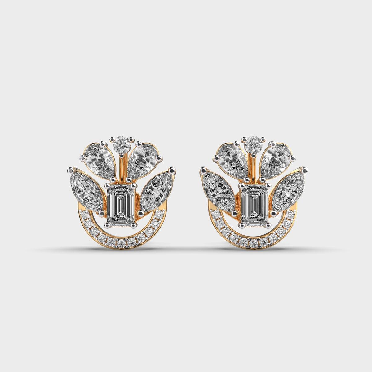 La DiaMantés | Radiant Bloom Diamond Earrings